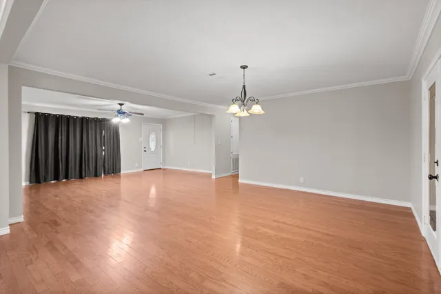 wooden floor in an empty room