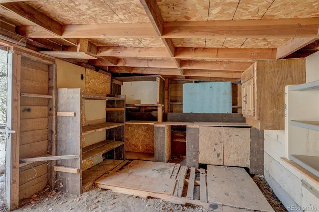 a view of storage and utility room