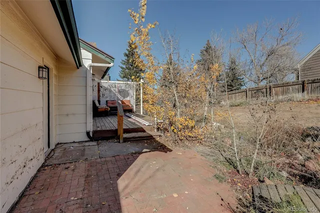 a view of stairs and patio