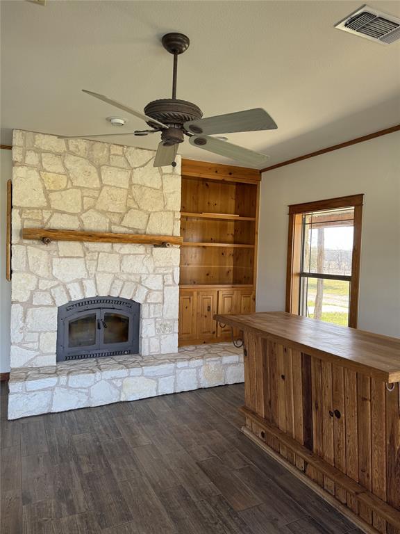 655 Loftice Road Gunter, TX 75058 - Photo 21 of 29 a living room with furniture and a fireplace
