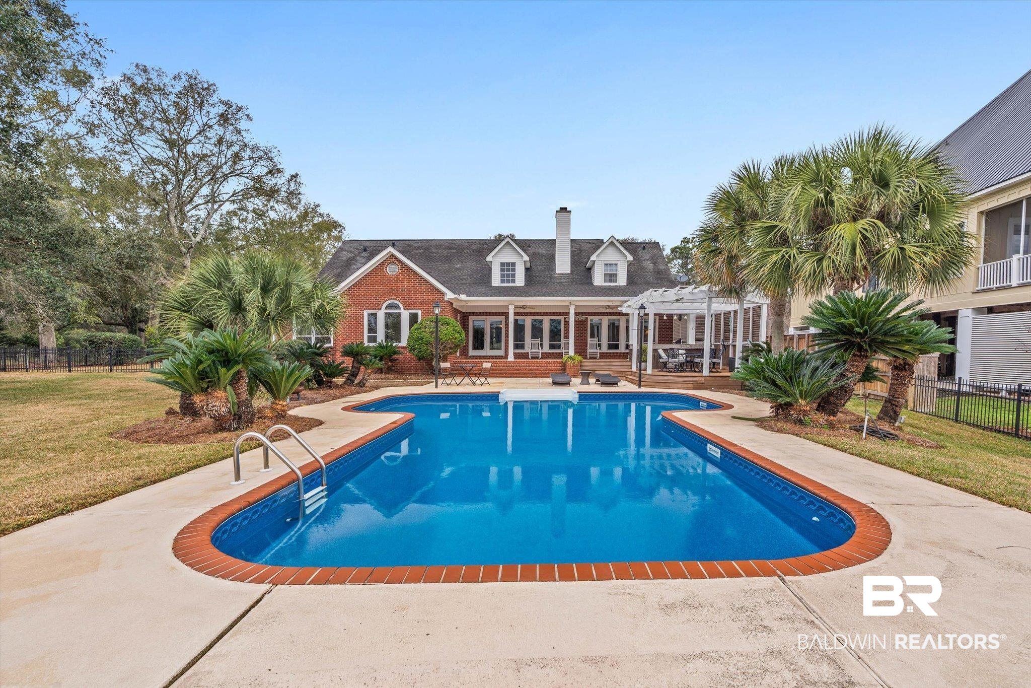 4851 Audubon Drive Mobile, AL 36619 - Photo 26 of 46 View of pool featuring a patio area and a pergola