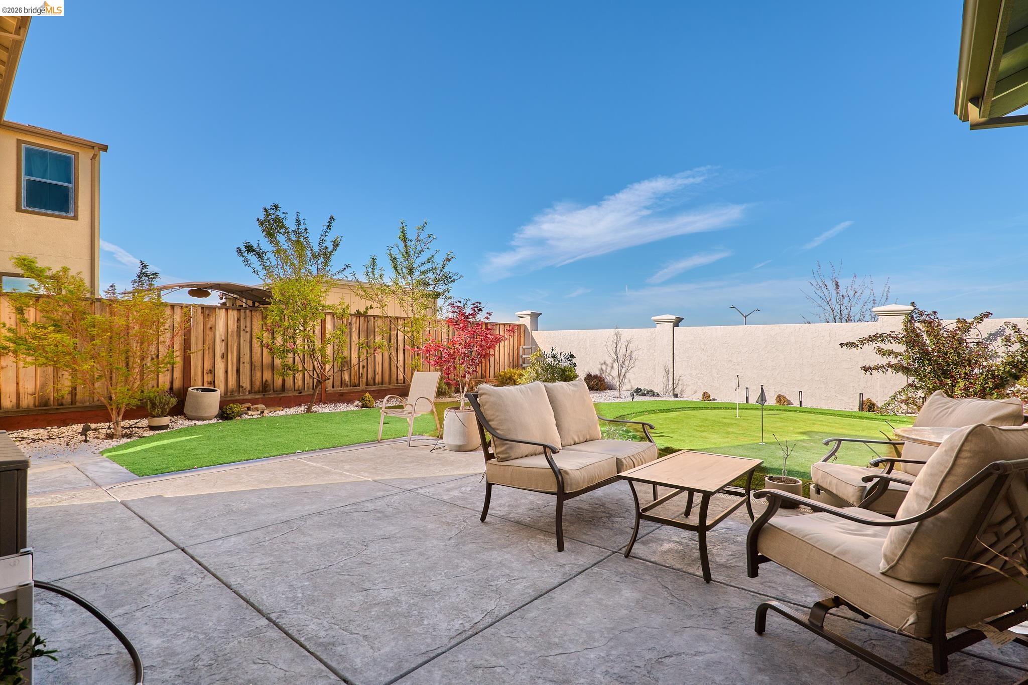 5532 Promontory Way Antioch, CA 94531 - Photo 36 of 45 Fenced backyard featuring a patio area and an outdoor hangout area