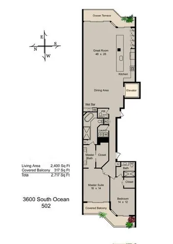 $2,350,000 | 3600 South Ocean Boulevard, Unit 502, South Palm Beach, FL 33480