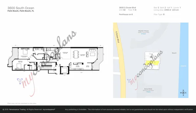 $2,350,000 | 3600 South Ocean Boulevard, Unit 502, South Palm Beach, FL 33480