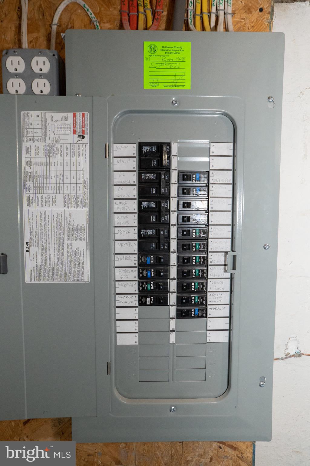 915 Martin Road Baltimore, MD 21221 - Photo 31 of 34 Brand New Upgraded Electrical Panel