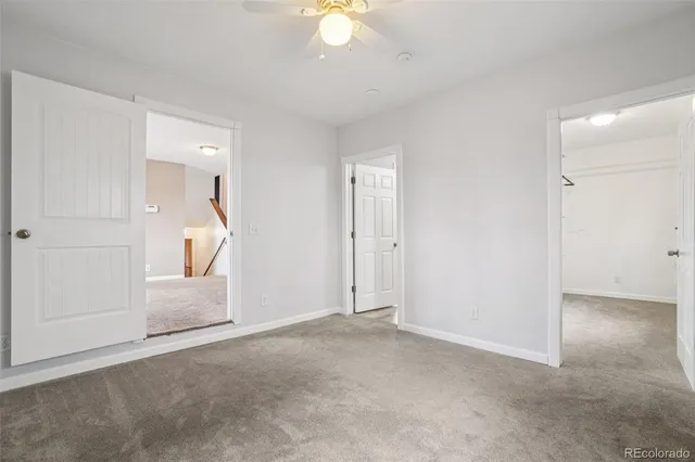 a view of small space with racks on the wall