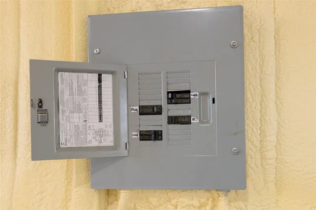 a room with storage and utility