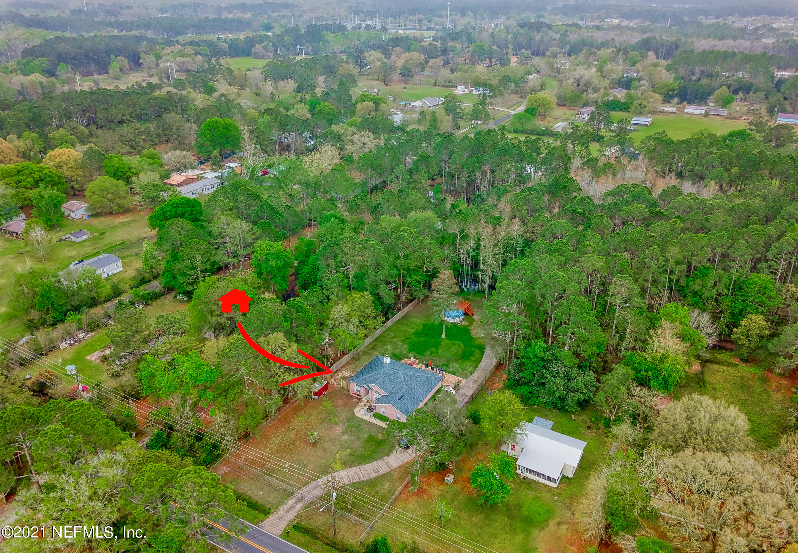 10032 Sandler Road Jacksonville, FL 32222 - Photo 32 of 32 lot aerial