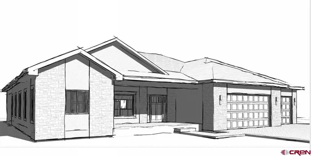 a view of a house with a small space