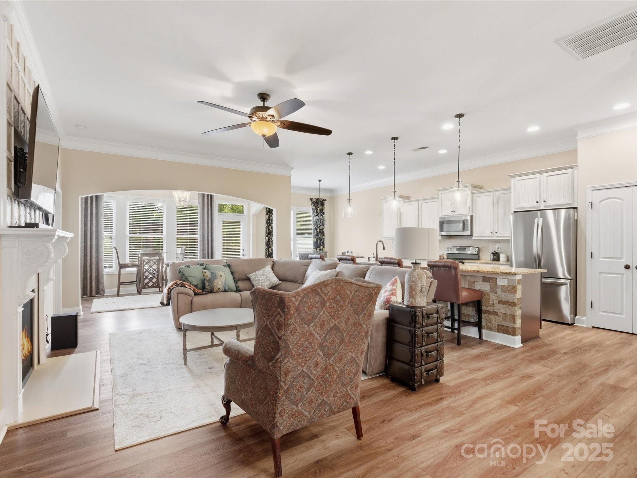 1326 Tupelo Road Clover, SC 29710 - Photo 7 of 40 a living room with furniture kitchen view and a large window