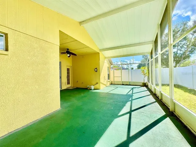 a view of an outdoor space and a yard