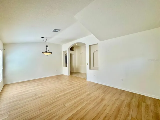 wooden floor in an empty room
