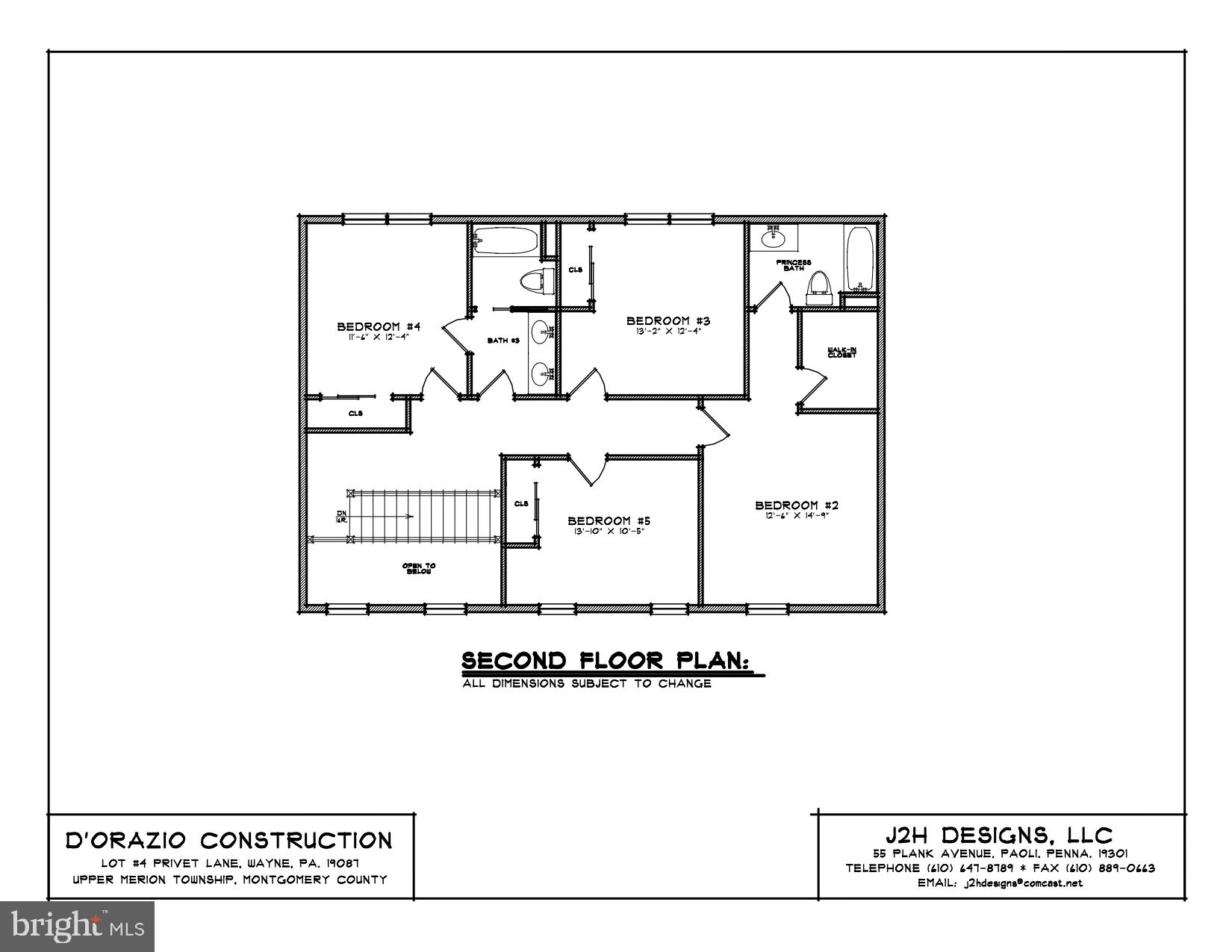 105 Privet Lane Wayne, PA 19087 - Photo 13 of 13 2nd floor plans