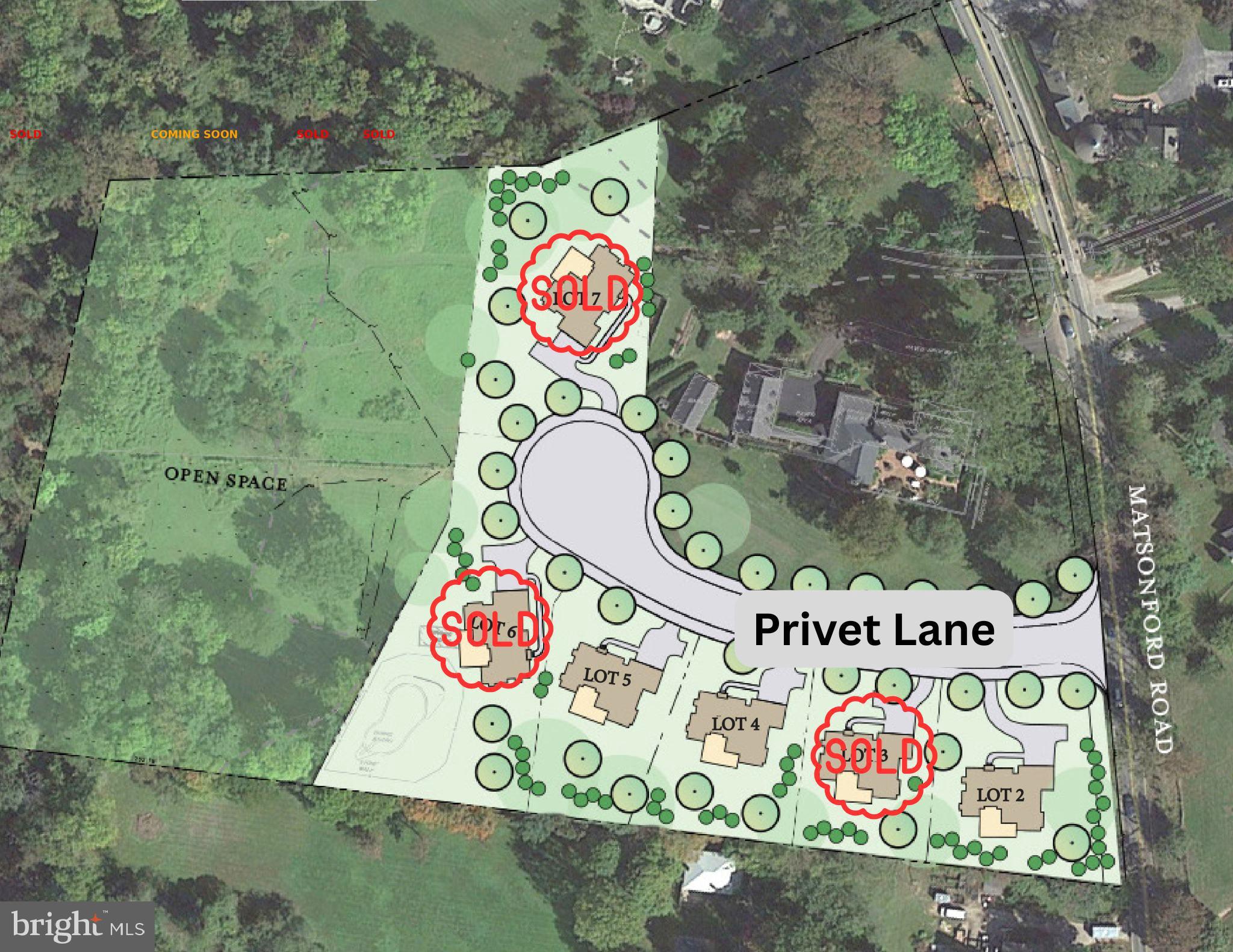 105 Privet Lane Wayne, PA 19087 - Photo 10 of 13 Lot map