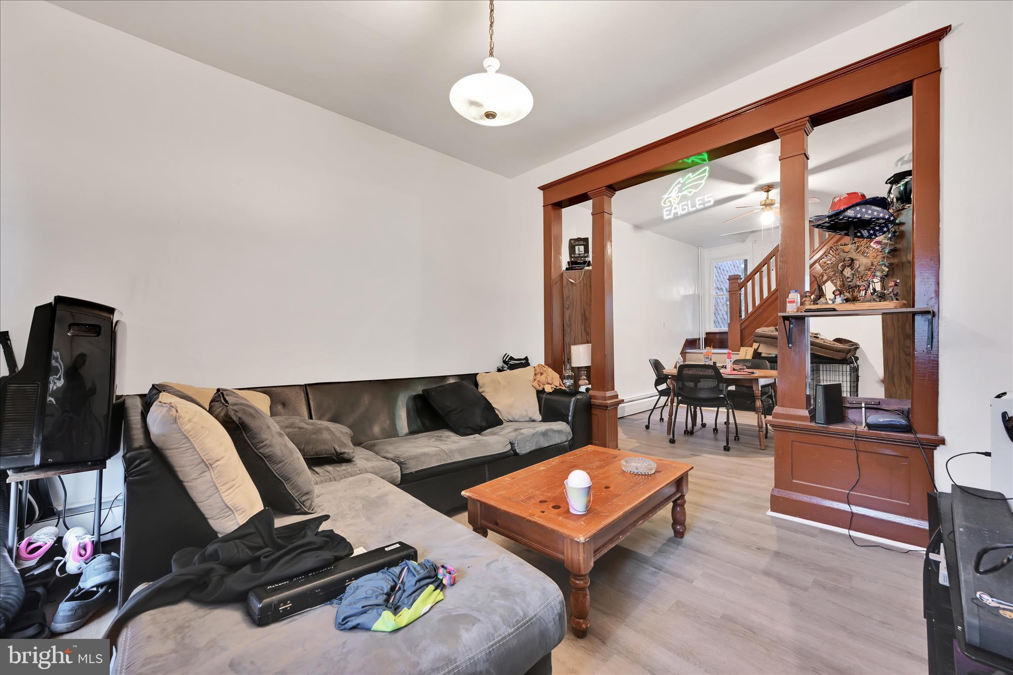 535 East Centre Street Mahanoy City, PA 17948 - Photo 6 of 26 a living room with furniture a rug and a large window