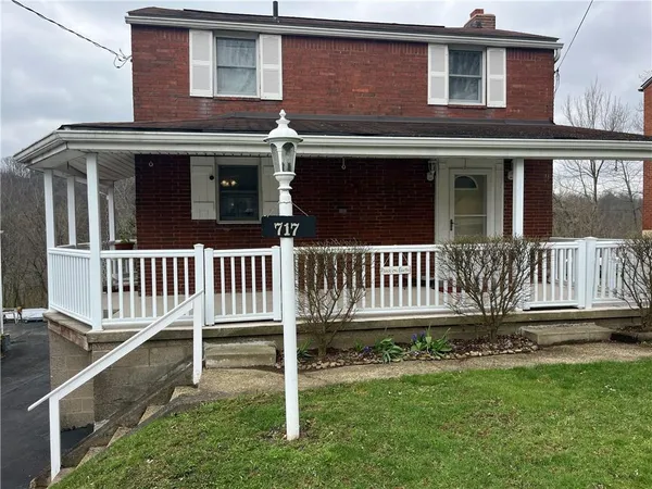front view of a house with a porch