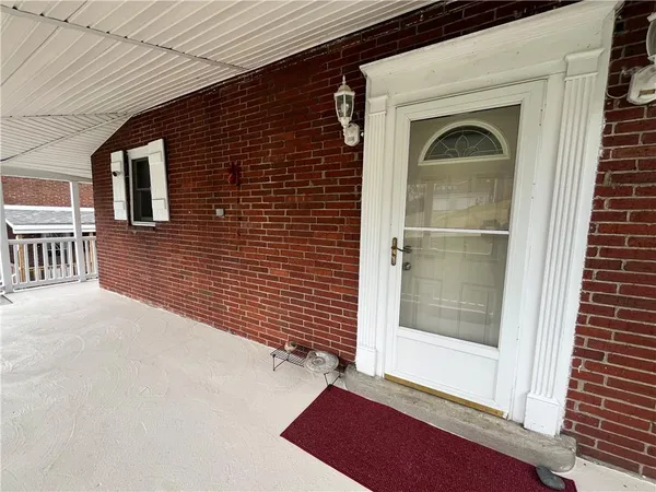 a view of front door