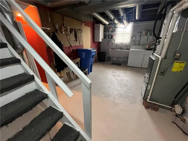 a room with storage and utility