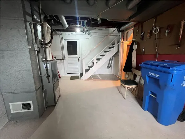 a view of a storage & utility room