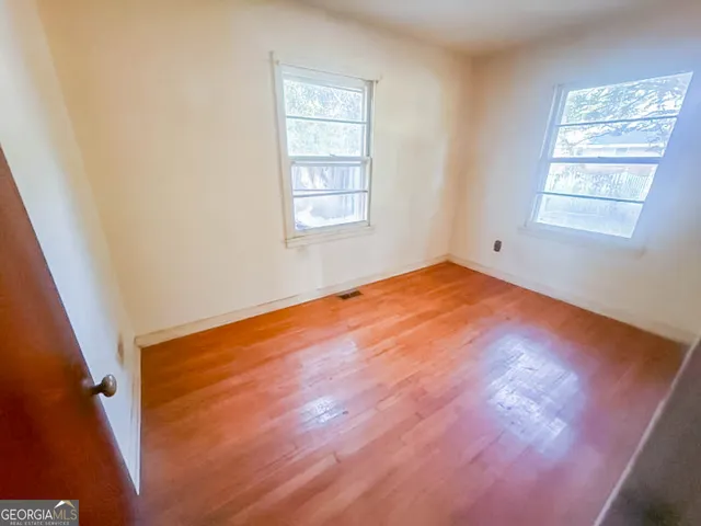 a view of an empty room