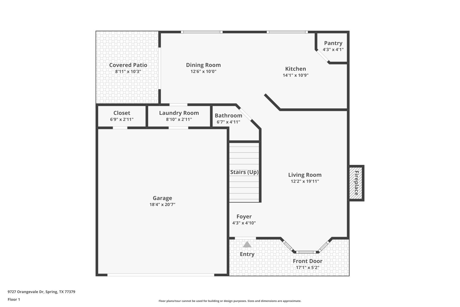 9727 Orangevale Drive Spring, TX 77379 - Photo 24 of 26 Floorplan- 1st floor