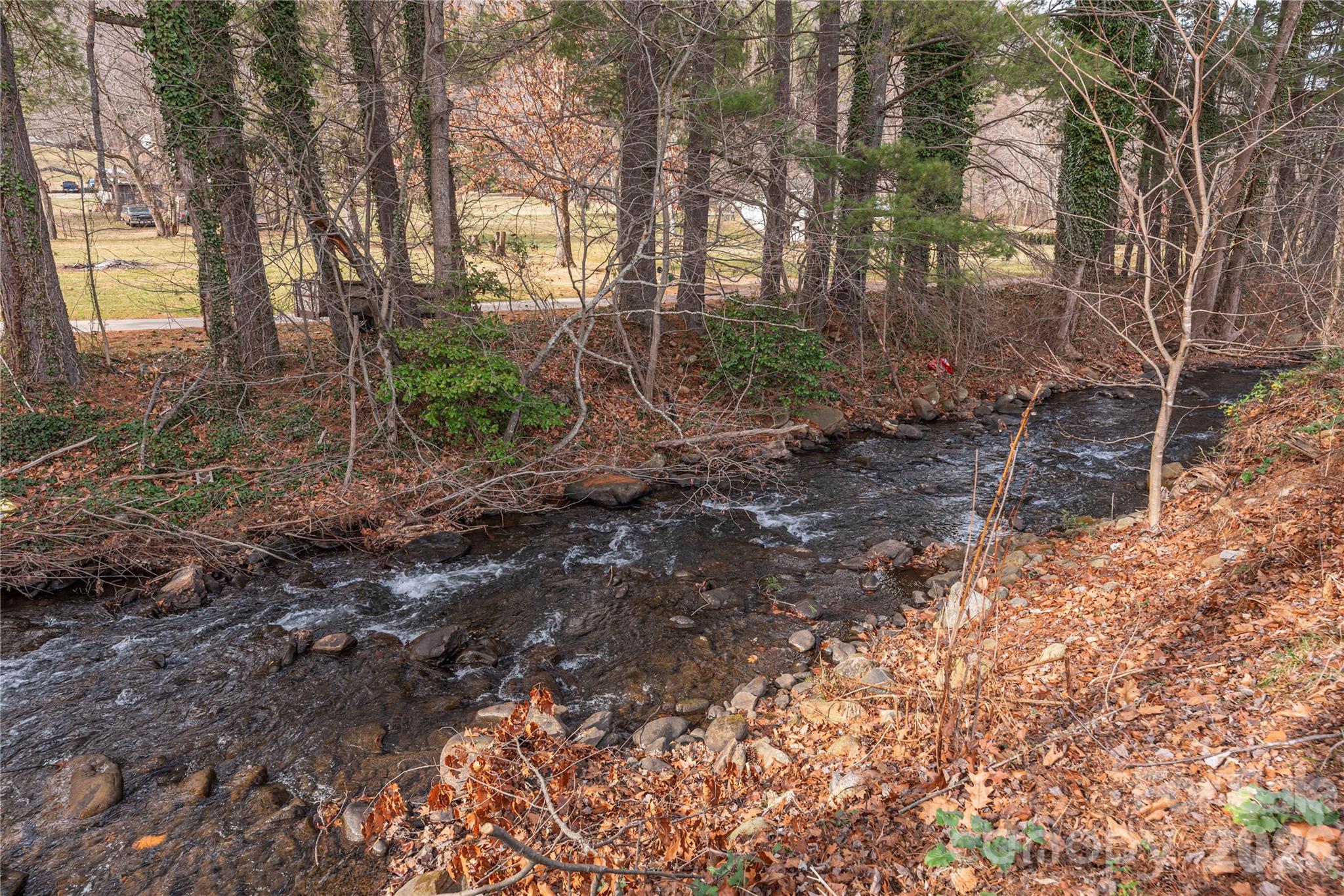 1496 Allens Creek Road Waynesville, NC 28786 - Photo 24 of 25 a backyard of a house with lots of green space