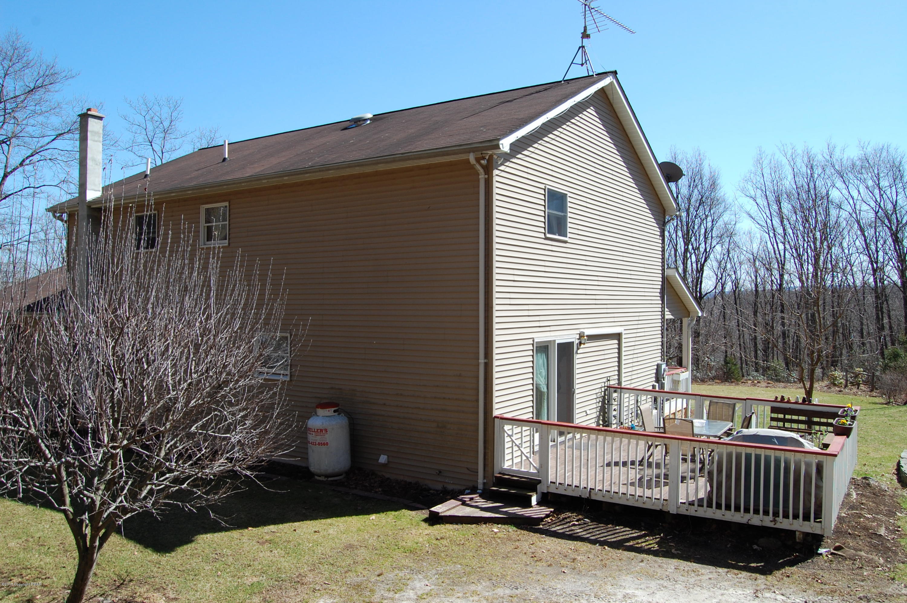 201 Grange Road Mount Pocono, PA 18344 - Photo 21 of 27 back view / side deck