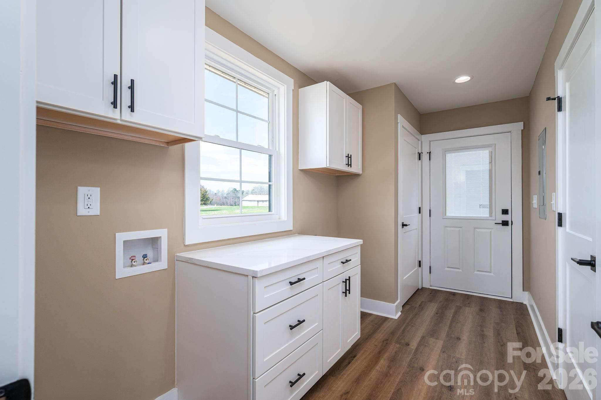347 Old Belwood Road Lawndale, NC 28090 - Photo 28 of 31 a hallway view with wooden floor and window