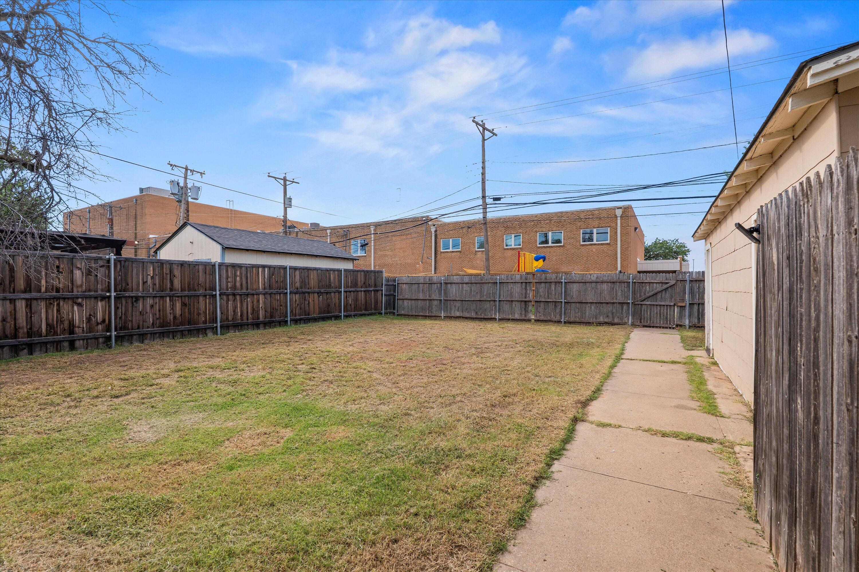 4315 33rd Street Lubbock, TX 79410 - Photo 15 of 16 a view of a backyard