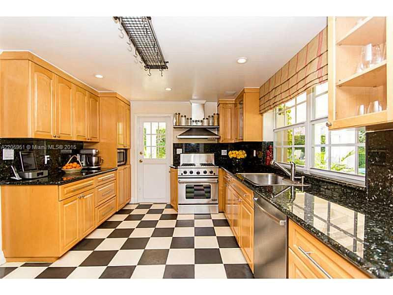 611 Sabal Palm Road Miami, FL 33137 - Photo 23 of 34 a kitchen with granite countertop stainless steel appliances a sink and counter space