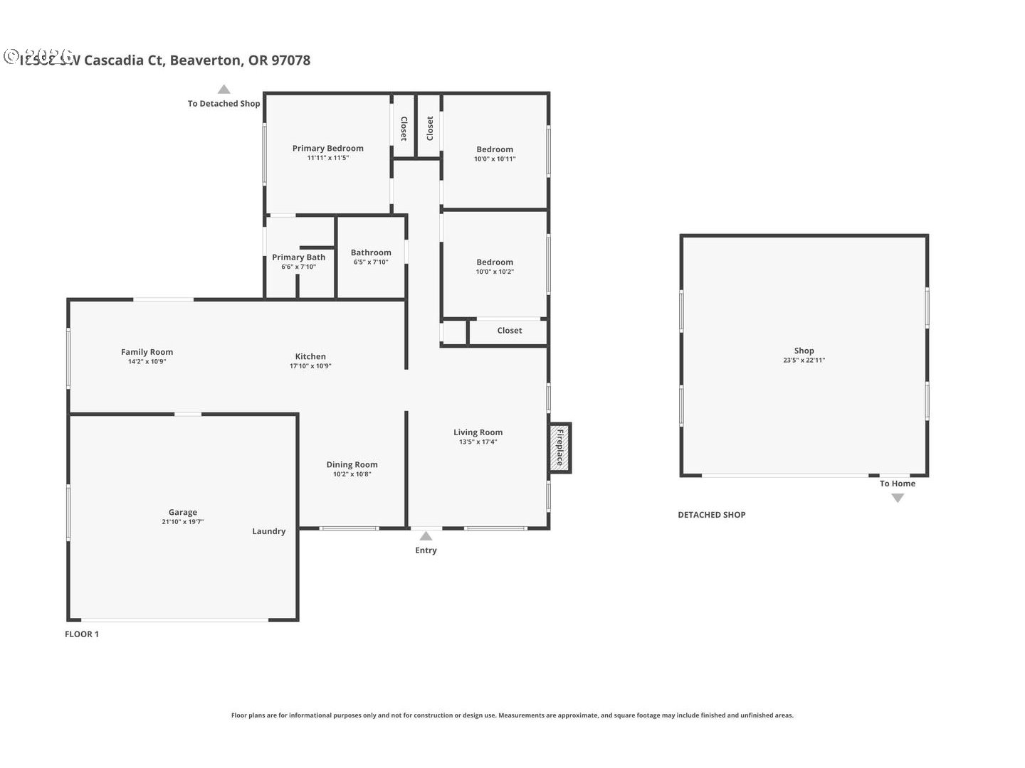 18588 Southwest Cascadia Court Beaverton, OR 97078 - Photo 48 of 48 Floor Plan