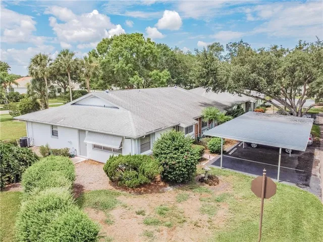 a view of a building with garden
