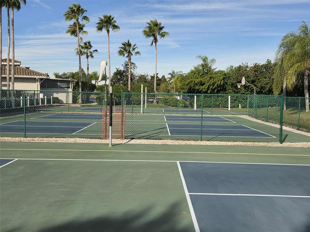 1102 Halton Court, Unit 1102 Sun City Center, FL 33573 - Photo 56 of 58 a view of a tennis court