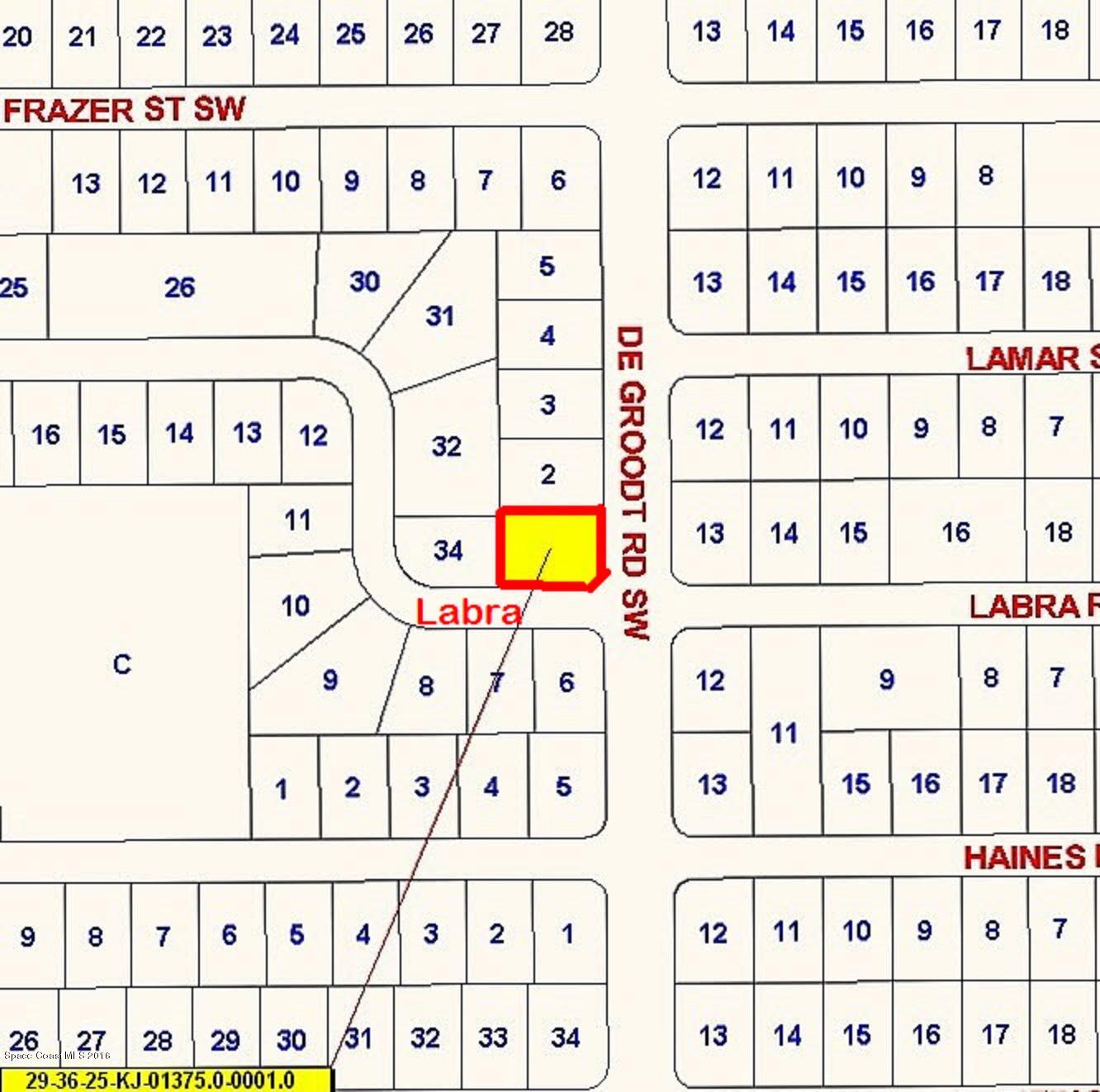 2798 Northwest Degroodt Road Palm Bay, FL 32908 - Photo 2 of 7 Plat Map