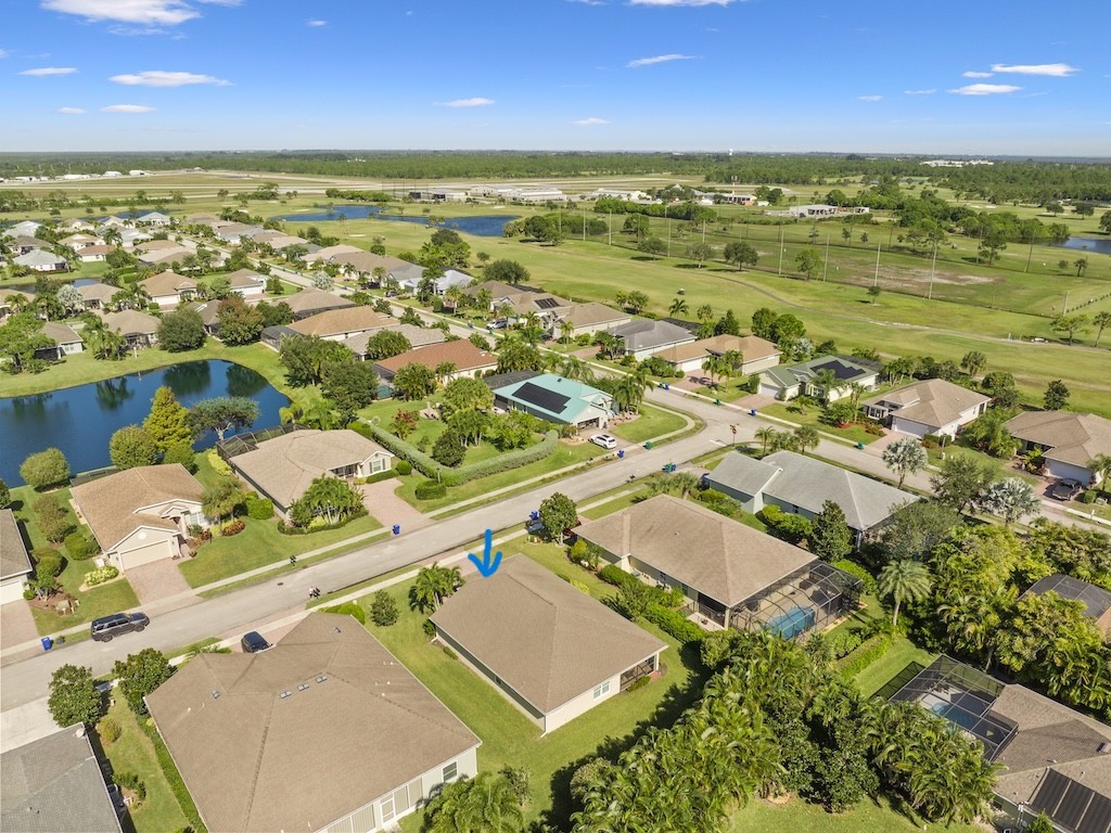 605 Monarch Way Sebastian, FL 32958 - Photo 26 of 36 an aerial view of residential houses with outdoor space and river