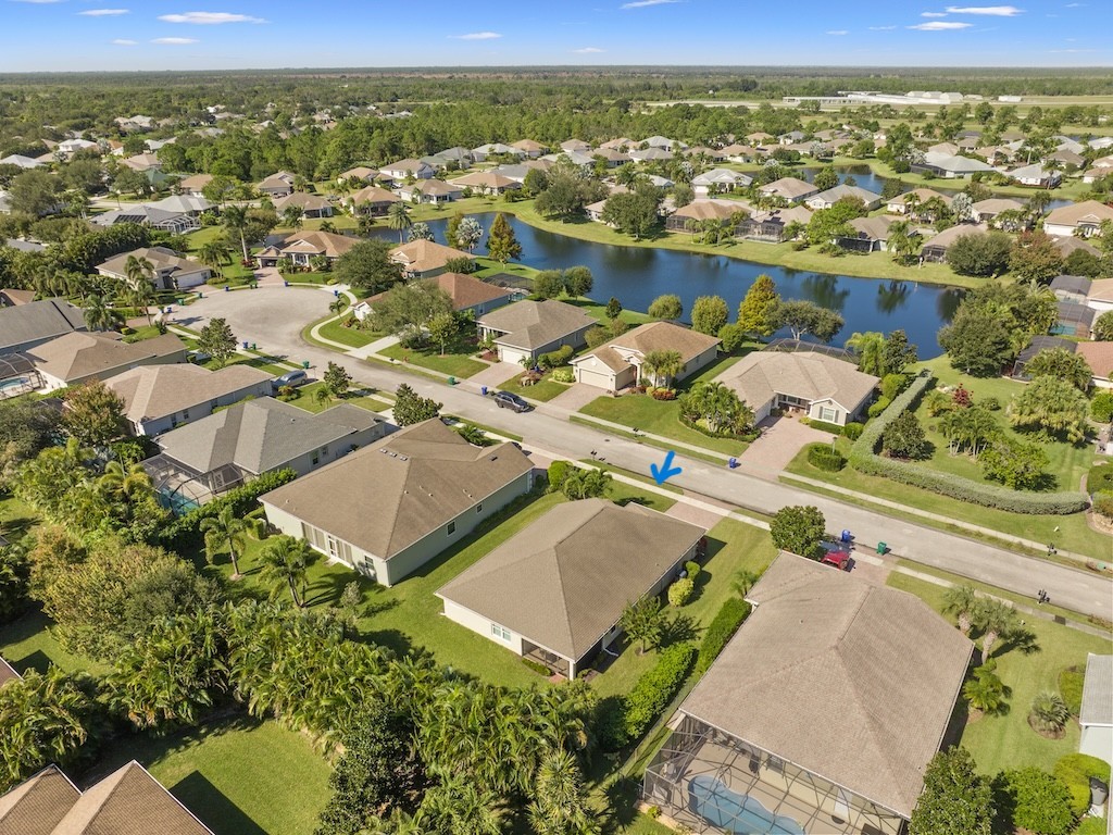 605 Monarch Way Sebastian, FL 32958 - Photo 28 of 36 an aerial view of residential houses with outdoor space