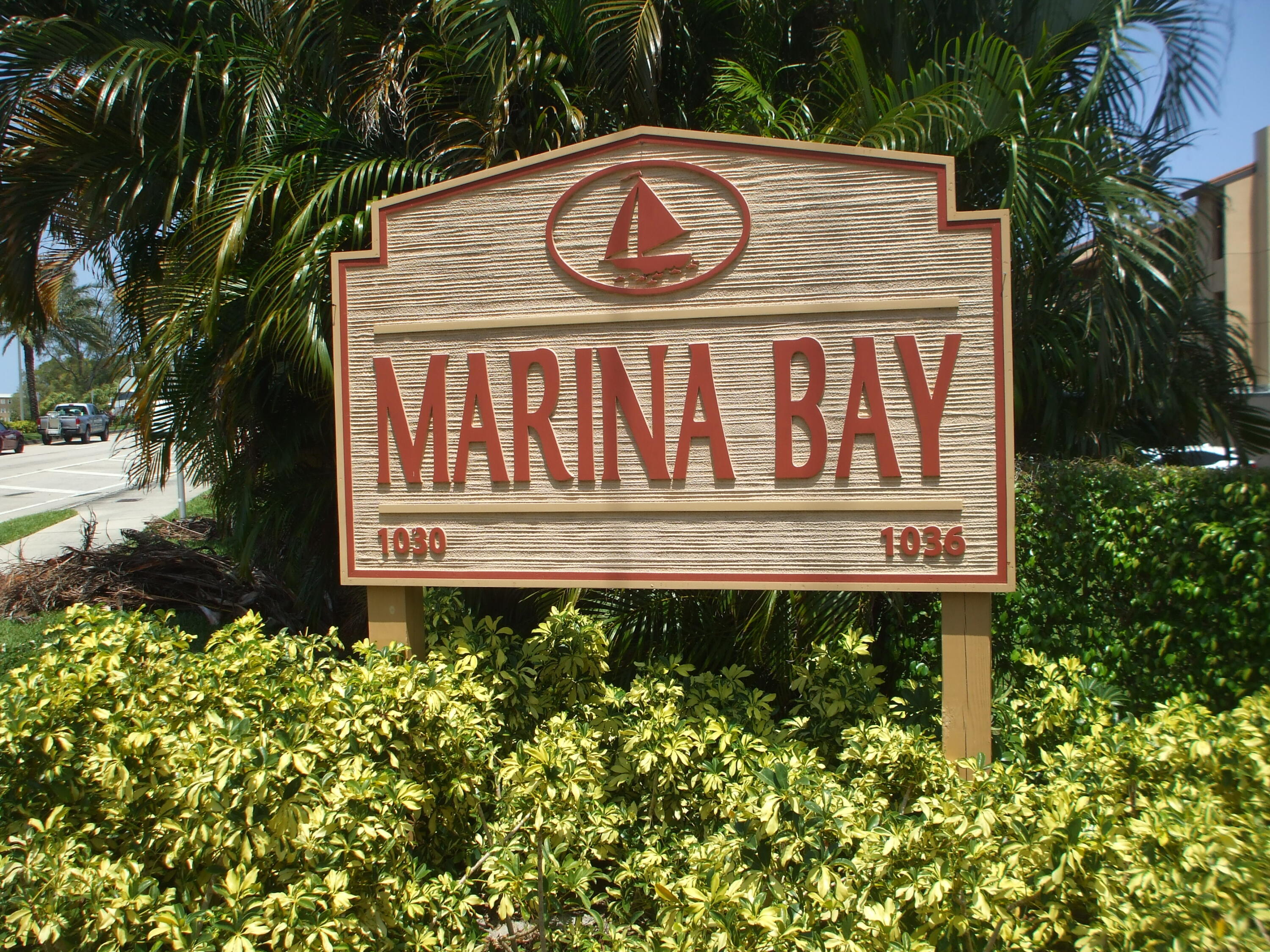a view of sign board