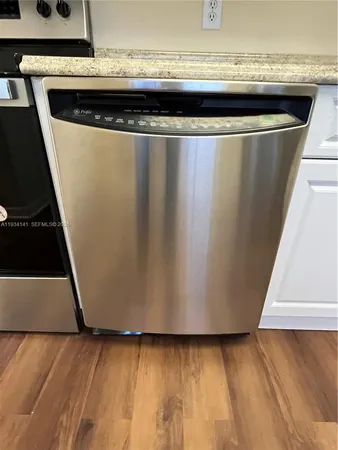 a close up of a microwave