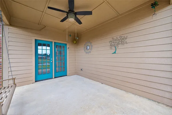 a view of a backyard of a house