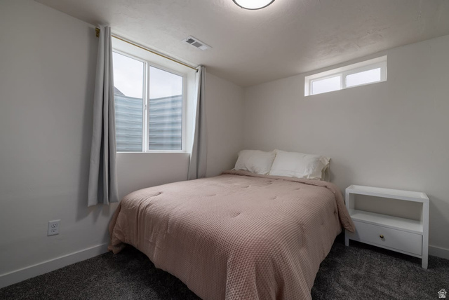 479 South 100 West Vernal, UT 84078 - Photo 12 of 13 Bedroom featuring multiple windows and dark colored carpet