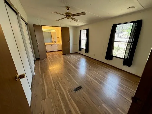 wooden floor in an empty room