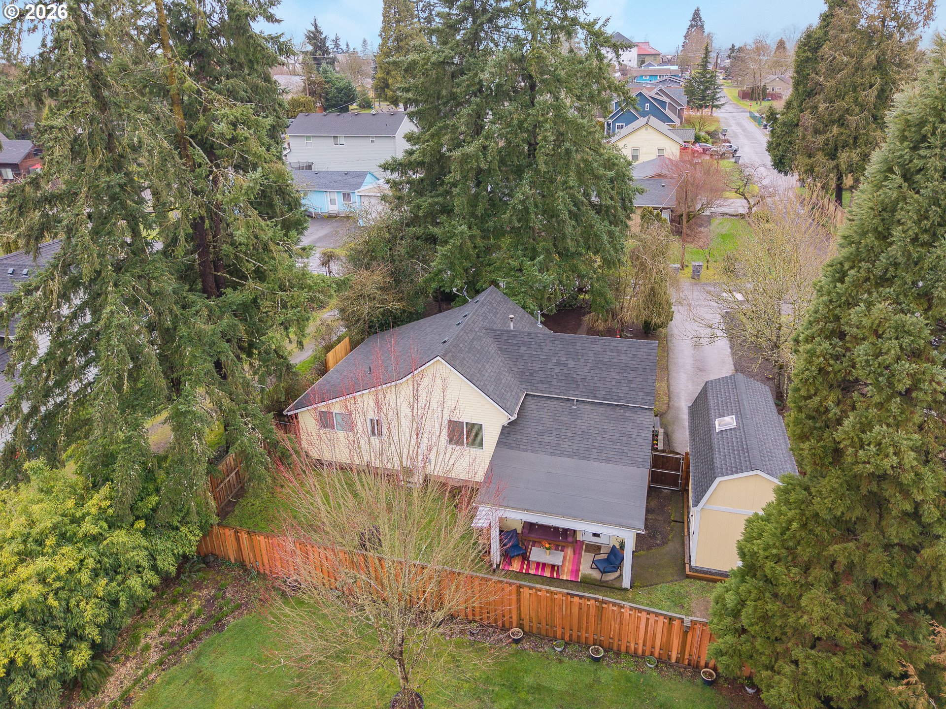336 North 5th Street Carlton, OR 97111 - Photo 43 of 48 an aerial view of a house