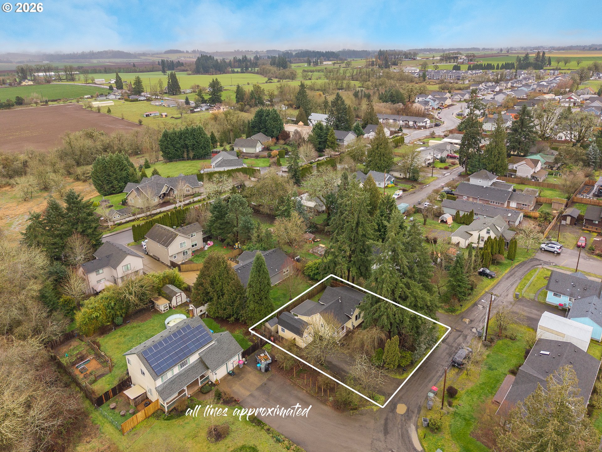 336 North 5th Street Carlton, OR 97111 - Photo 45 of 48 an aerial view of multiple house