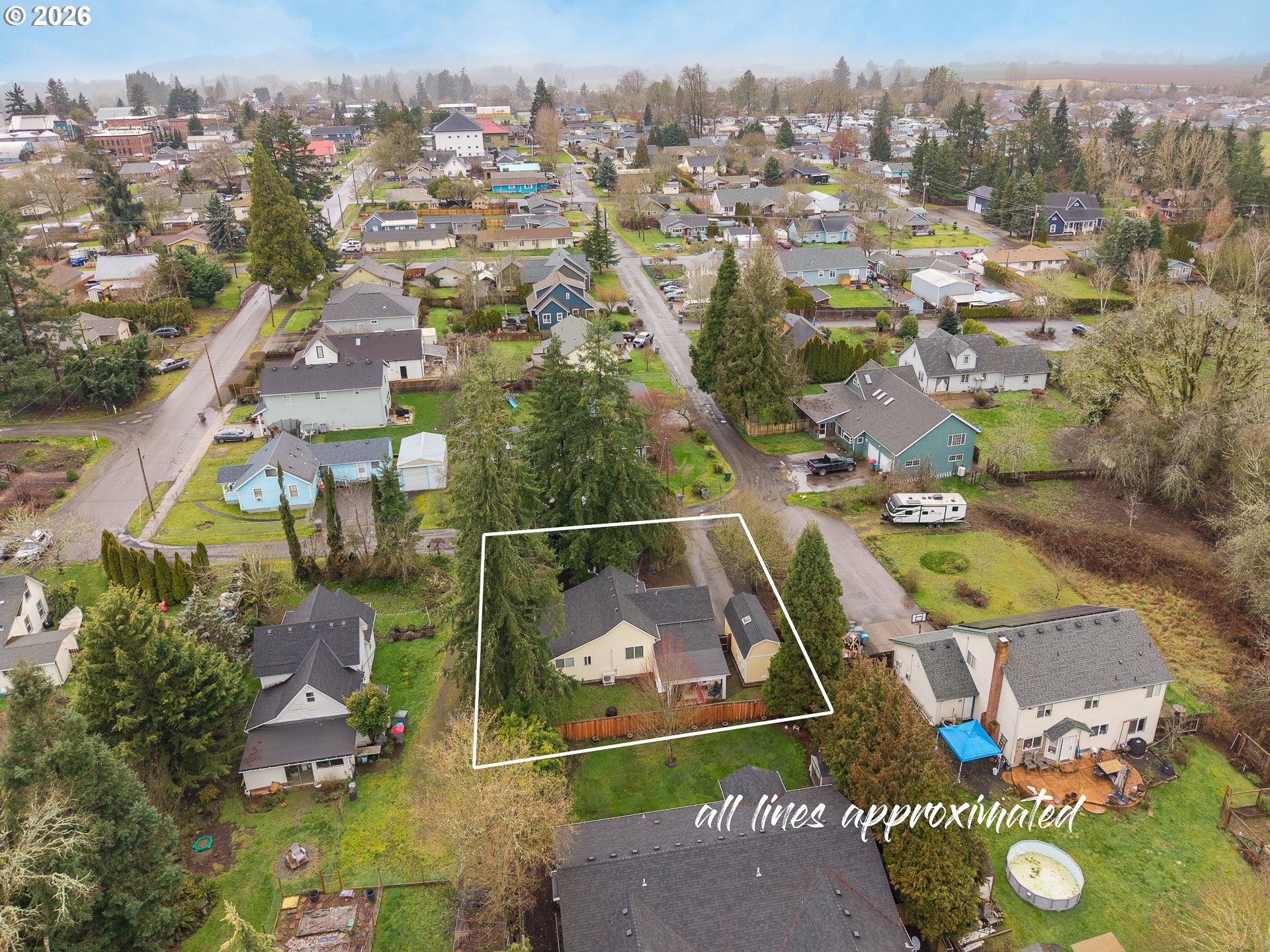 336 North 5th Street Carlton, OR 97111 - Photo 46 of 48 an aerial view of a city