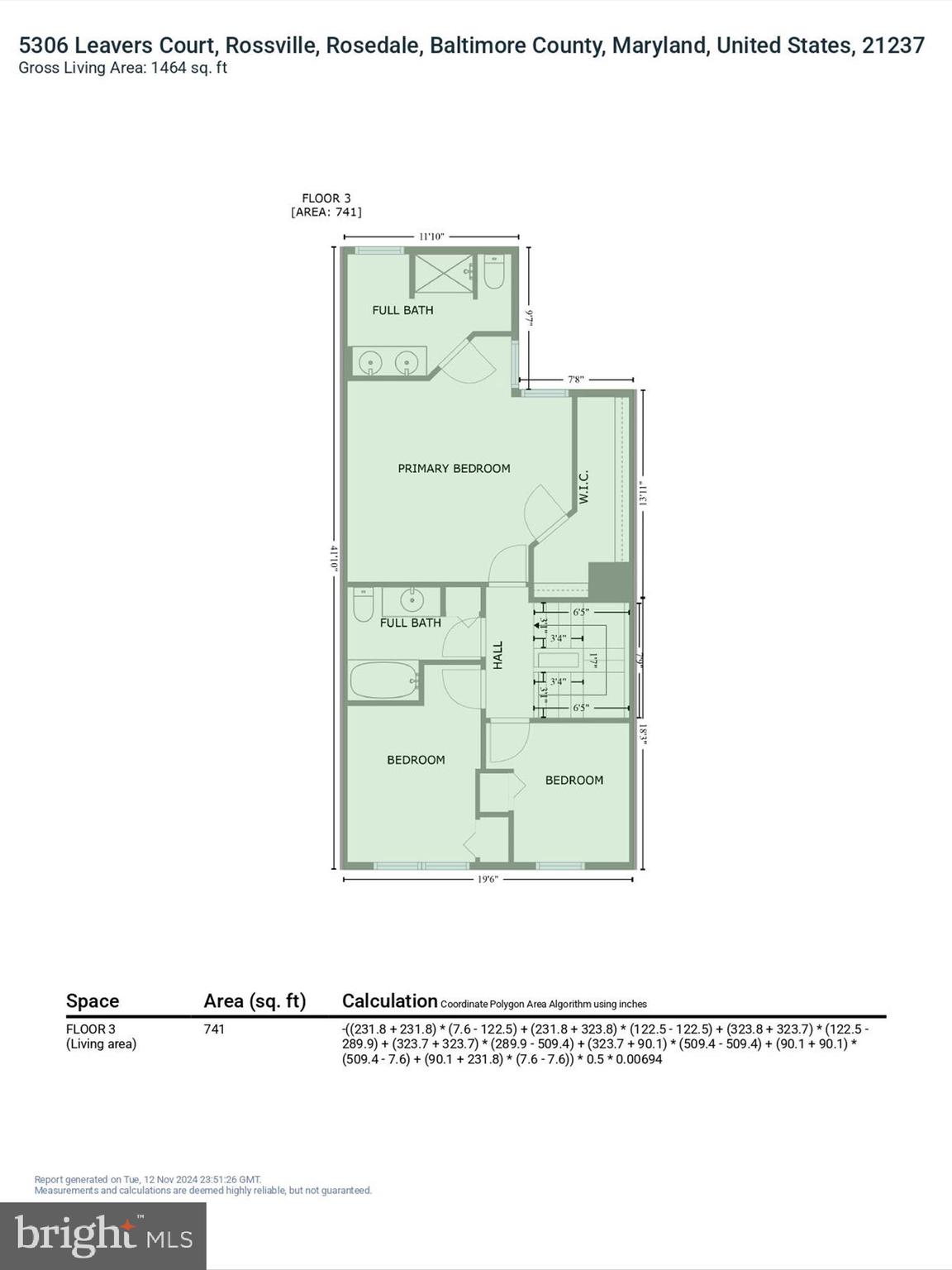 5306 Leavers Court Rosedale, MD 21237 - Photo 49 of 50 GLA Floor Plan