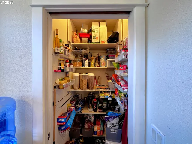 a view of storage and utility room