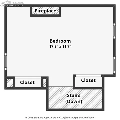 a view of an empty room