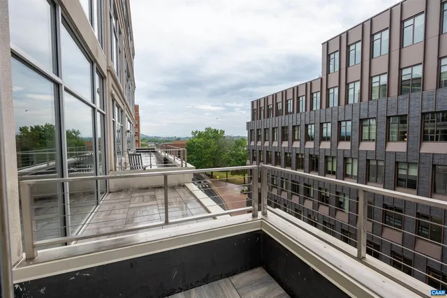 a view of balcony with small deck