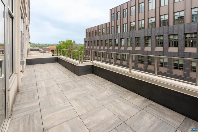 a view of balcony with city view