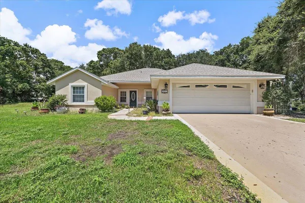 a view of a park with slide